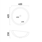 Раковина накладная Maison ML411-42, 420х420х230 Раковина накладная Maison ML411-42, 420х420х230