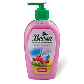 Жидкое крем-мыло Весна земляника со сливками 280мл Жидкое крем-мыло Весна земляника со сливками 280мл