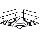 Полка настенная 1-ярусная угловая черная сталь Grid GRICC1BM44 Milardo Полка настенная 1-ярусная угловая черная сталь Grid GRICC1BM44 Milardo