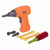 Конструктор с шуруповертом Brauber kids, развивающий, 247 деталей, 665204 Конструктор с шуруповертом Brauber kids, развивающий, 247 деталей, 665204