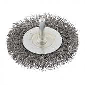 Щетка плоская д/дрели 75 мм витая проволока 0.3мм Сибртех Щетка плоская д/дрели 75 мм витая проволока 0.3мм Сибртех