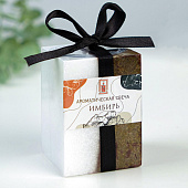 Свеча куб Кристаллический узор, 5х7,5 см, имбирь, 4428291 Свеча куб Кристаллический узор, 5х7,5 см, имбирь, 4428291