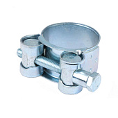 Хомут шарнирный 32- 35мм (белый цинк 2 шт) Хомут шарнирный 32- 35мм (белый цинк 2 шт)