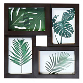 Фоторамка-коллаж на 4 фото «Прелесть», венге, (пластиковый экран) 4729345 Фоторамка-коллаж на 4 фото «Прелесть», венге, (пластиковый экран) 4729345