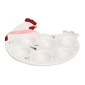 Блюдо на 6 яиц lefard "funny hens" 24,3х22х3 см 358-2293 Блюдо на 6 яиц lefard "funny hens" 24,3х22х3 см 358-2293