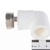 Угольник с накидной гайкой 20х1/2" PPR Угольник с накидной гайкой 20х1/2" PPR