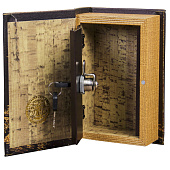 Сейф-книга дерево Ночной Париж в золоте, 17х11х5 см, кожзам, 3622208 Сейф-книга дерево Ночной Париж в золоте, 17х11х5 см, кожзам, 3622208