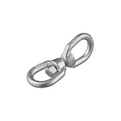 Вертлюг петля-петля 10мм, 1шт, цинк Вертлюг петля-петля 10мм, 1шт, цинк