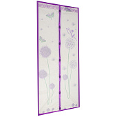  Антимоскитная сетка для дверей на магнитах 0.9х2.1м, Цветы, Inbloom 159-012 