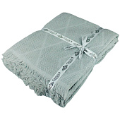 Покрывало 200х220 вафельное жаккард серый Покрывало 200х220 вафельное жаккард серый