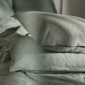  Наволочка SL Home "Деним" 70х70+2 см, цв.оливковый, 100% жатый хлопок 10245505 