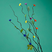 Интерьерный декор из бамбука, цветы пластик 200 см синий 7779961 Интерьерный декор из бамбука, цветы пластик 200 см синий 7779961