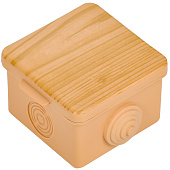 Коробка распаячная ОП КМ 65х65х50 IP54 откид. крышка 4 ввода сосна IEK Коробка распаячная ОП КМ 65х65х50 IP54 откид. крышка 4 ввода сосна IEK