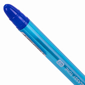  Ручка шариковая BRAUBERG GLASSY TONE, масляная с грипом, синяя, 0,7мм, линия 0,35мм, 144108 