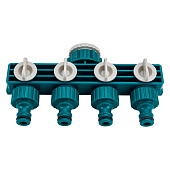  Распределитель четырехканальный RACO ORIGINAL 1/2" - 3/4", с внутренней резьбой 4250-55258C 