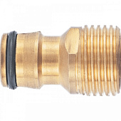 Адаптер латунный, 1/2", внешняя резьба// PALISAD , 66272 Адаптер латунный, 1/2", внешняя резьба// PALISAD , 66272