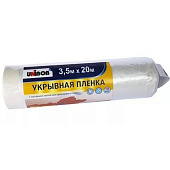 Пленка укрывная с малярной лентой UNIBOB 3,5х20, 10 мкн прозр Пленка укрывная с малярной лентой UNIBOB 3,5х20, 10 мкн прозр