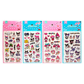  Наклейки пузырчатые CENTRUM Hello Kitty и друзья 100х240мм, с горячим золотом, 75812 