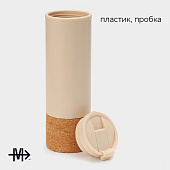 Бутылка для воды пробковая Magistro, 450 мл,цвет бежевый 9951496 Бутылка для воды пробковая Magistro, 450 мл,цвет бежевый 9951496