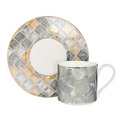 Набор чайный Millimi Грей 220мл 2 предмета фарфор 802-488 Набор чайный Millimi Грей 220мл 2 предмета фарфор 802-488