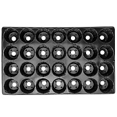 Кассета для рассады Россия 520х310х60мм, 28 ячеек, полистирол 64312 Кассета для рассады Россия 520х310х60мм, 28 ячеек, полистирол 64312