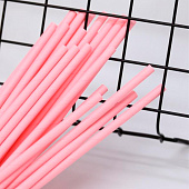  Трубочки одноразовые для напитков 25 шт. "Party go", pink (197 мм) 