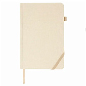  Ежедневник недатированный А5 136л, Brauberg Finest, под кожу, резинка, бежевый, 111871 