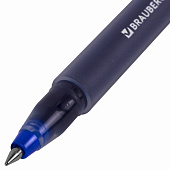  Ручка гелевая синяя BRAUBERG X-WRITER 1800, линия 0,35мм, 144134 