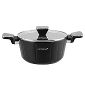  Кастрюля Hoffmann 2,5 л черная НМ 9530 