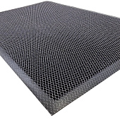 Коврик напольный Кольчуга 80х120см. black+grеy KD103