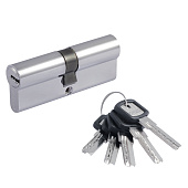  Цилиндр ключ/ключ МЦ-ЛПУ-80 (хром) (40-40) перф.кл. Нора-М 