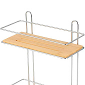 Полка настенная 2-ярусная Bamboo-03 26х11.5х34см 101245 Полка настенная 2-ярусная Bamboo-03 26х11.5х34см 101245