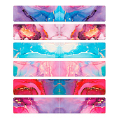 Закладки для книг магнитные FUNSTER "ABSTRACTION", 6 штук, 60x20 мм, микс, 5 дизайнов, 116653