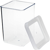 Емкость д/сып.прод. 1,0л Степ квадр. 10х10х14см белый М1292 Емкость д/сып.прод. 1,0л Степ квадр. 10х10х14см белый М1292