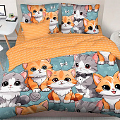  Комплект постельного белья 1,5 спальный Mariya DeLuxe GentleCat 500234/1 А+В 