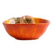  Пиала Bright pumpkin, 14х5 см, оранжево-зеленая, Тыква ANLAF-FDWS-031224-10 