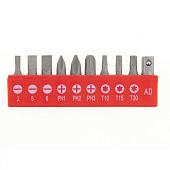 Отвертка с набором бит,11шт, Fusion "anti slip"// Matrix Отвертка с набором бит,11шт, Fusion "anti slip"// Matrix