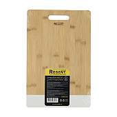 Доска разделочная, вставка белый мрамор 39.5х26х1,2см  Linea Bamboo 93-BM-9-01