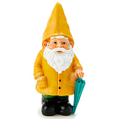 Садовая фигура из полистоуна «Гном в дождевике», 19?7?10 см Садовая фигура из полистоуна «Гном в дождевике», 19?7?10 см