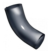 Колено трубы 60° 125/90 Optima, Графит Ral:7024