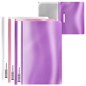 Скоросшиватель ErichKrause Glossy Candy, пластиковый, А4, 140/180 мкм, ассорти, 55148