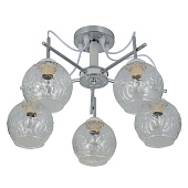 Люстра классическая 40Вт E27 10058/5CR+WT CL /ЭкономСвет Люстра классическая 40Вт E27 10058/5CR+WT CL /ЭкономСвет