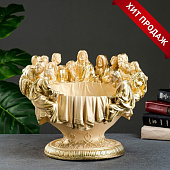 Фигурное кашпо "Чаша 12 апостолов", слоновая кость, 1,8л/ 38х30х30см 5800599 Фигурное кашпо "Чаша 12 апостолов", слоновая кость, 1,8л/ 38х30х30см 5800599
