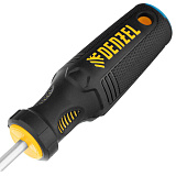 Отвертка SL6x100мм, CrV, трехкомпонентная рукоятка, Denzel Отвертка SL6x100мм, CrV, трехкомпонентная рукоятка, Denzel