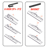 Щетка стеклоочистителя каркасная 61см/24 SKYWAY СТАНДАРТ в блистере Щетка стеклоочистителя каркасная 61см/24 SKYWAY СТАНДАРТ в блистере