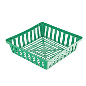  Корзина посадочная квадратная пласт. 29 х 29 х 7см,/Россия, 65080 