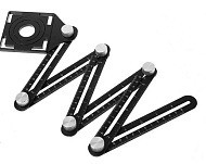 Линейка-шаблон для переноса отверстий на плитку Vertextools 6х12см Линейка-шаблон для переноса отверстий на плитку Vertextools 6х12см