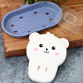 Мыльница настенная Bear blue Мыльница настенная Bear blue