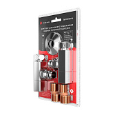  Соединение угловое комплект с круглым вентилем г/ш 3/4х1/2 2шт, эксцентрик 3/4х1/2 2шт, отражатель 3/4 2шт 