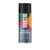 Эмаль аэрозольная черная матовый DECORIX 520 мл Эмаль аэрозольная черная матовый DECORIX 520 мл